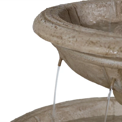 Sunnydaze Decor Sunnydaze 61"H Electric Polyresin And Fiberglass 3-Tier Cornucopia Outdoor Water Fountain 5 Sunnydaze Decor Sunnydaze 61"H Electric Polyresin And Fiberglass 3-Tier Cornucopia Outdoor Water Fountain - Image 5