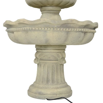 Sunnydaze Decor Sunnydaze 51"H Electric Polyresin And Fiberglass 3-Tier Pineapple Top Outdoor Water Fountain 7 Sunnydaze Decor Sunnydaze 51"H Electric Polyresin And Fiberglass 3-Tier Pineapple Top Outdoor Water Fountain - Image 7