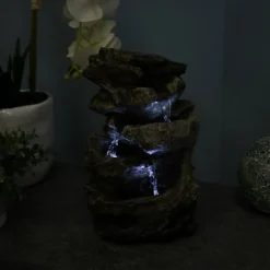 Sunnydaze Decor Sunnydaze Indoor Home Decorative Tiered Rock And Log Waterfall Tabletop Water Fountain With LED Lights - 10" 14 Sunnydaze Decor Sunnydaze Indoor Home Decorative Tiered Rock And Log Waterfall Tabletop Water Fountain With LED Lights - 10" -Sunnydaze Decor GUEST 9143abde 6334 4568 a4a7 a645fc33e004
