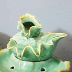 Sunnydaze Decor Sunnydaze Indoor Home Decorative Stacked Tiered Seashells Tabletop Water Fountain Feature - 7" - Green 10 Sunnydaze Decor Sunnydaze Indoor Home Decorative Stacked Tiered Seashells Tabletop Water Fountain Feature - 7" - Green -Sunnydaze Decor GUEST 918259de 4a96 43fb 957e fee2fdeed538