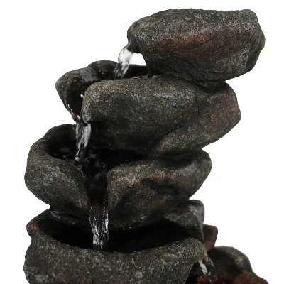 Sunnydaze Decor Sunnydaze Indoor Office Entryway Tabletop Serene Rocky Falls Water Fountain Feature With LED Light - 10" 3 Sunnydaze Decor Sunnydaze Indoor Office Entryway Tabletop Serene Rocky Falls Water Fountain Feature With LED Light - 10" - Image 3
