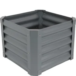 Sunnydaze Decor Sunnydaze Raised Powder-Coated Steel Garden Bed Kit For Plants, Flowers, Herbs, Fruits And Vegetables - 22" Square X 16" Deep -Sunnydaze Decor GUEST 93b42940 1b89 4990 b5cd 2371380d8a88