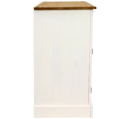 Sunnydaze Decor Sunnydaze Kitchen Sideboard Cabinet With 2 Drawers And 2 Doors - Solid Pine Construction 3 Sunnydaze Decor Sunnydaze Kitchen Sideboard Cabinet With 2 Drawers And 2 Doors - Solid Pine Construction - Image 3