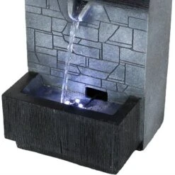 Sunnydaze Decor Sunnydaze Indoor Home Office Polyresin Modern Tiered Brick Wall Tabletop Water Fountain With LED Light - 13" 13 Sunnydaze Decor Sunnydaze Indoor Home Office Polyresin Modern Tiered Brick Wall Tabletop Water Fountain With LED Light - 13" -Sunnydaze Decor GUEST 9638e23c 6912 4554 84d9 387bde44b99b