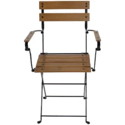 Sunnydaze Decor Sunnydaze Indoor/Outdoor Patio Or Dining Basic Chestnut Wooden Folding Bistro Arm Chair - Brown 13 Sunnydaze Decor Sunnydaze Indoor/Outdoor Patio Or Dining Basic Chestnut Wooden Folding Bistro Arm Chair - Brown -Sunnydaze Decor GUEST 96740dc5 bdbd 49b8 afcf 57d40092c84c