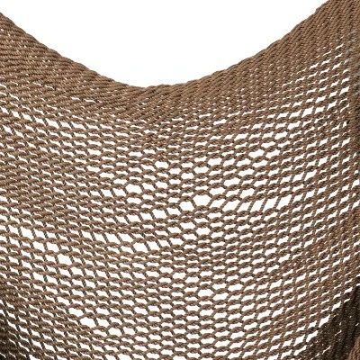 Sunnydaze Decor Sunnydaze Caribbean Style Extra Large Hanging Rope Hammock Chair Swing For Backyard And Patio 6 Sunnydaze Decor Sunnydaze Caribbean Style Extra Large Hanging Rope Hammock Chair Swing For Backyard And Patio - Image 6