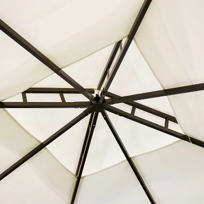 Sunnydaze Decor Sunnydaze Soft Top Rectangle Patio Gazebo With Screens And Privacy Walls For Backyard, Garden Or Deck 7 Sunnydaze Decor Sunnydaze Soft Top Rectangle Patio Gazebo With Screens And Privacy Walls For Backyard, Garden Or Deck - Image 7