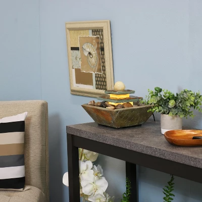 Sunnydaze Decor Sunnydaze Indoor Home Office Slate And Polished Stone Ball Tiered Tabletop Water Fountain With LED Light - 8" 8 Sunnydaze Decor Sunnydaze Indoor Home Office Slate And Polished Stone Ball Tiered Tabletop Water Fountain With LED Light - 8" - Image 8