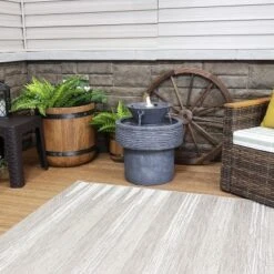 Sunnydaze Decor Sunnydaze 20"H Electric Resin 2-Tier Round Bird Bath Outdoor Water Fountain With LED Lights -Sunnydaze Decor GUEST 9e89ec97 f2d1 469d ac49 a185dd8532e6