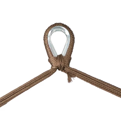 Sunnydaze Decor Sunnydaze Caribbean Style Extra Large Hanging Rope Hammock Chair Swing For Backyard And Patio 2 Sunnydaze Decor Sunnydaze Caribbean Style Extra Large Hanging Rope Hammock Chair Swing For Backyard And Patio - Image 2