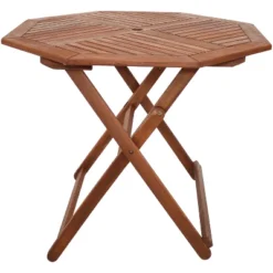 Sunnydaze Decor Sunnydaze Outdoor Meranti Wood Folding Octagon Patio Dining Table - 35" - Brown 10 Sunnydaze Decor Sunnydaze Outdoor Meranti Wood Folding Octagon Patio Dining Table - 35" - Brown -Sunnydaze Decor GUEST a00dafc0 e700 4c75 ba21 d0854d5c502e