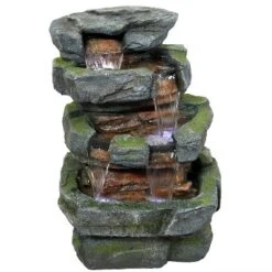 Sunnydaze Decor Sunnydaze 24"H Electric Polyresin And Fiberglass Tiered Stone Waterfall Outdoor Water Fountain With LED Lights 15 Sunnydaze Decor Sunnydaze 24"H Electric Polyresin And Fiberglass Tiered Stone Waterfall Outdoor Water Fountain With LED Lights -Sunnydaze Decor GUEST a08d169f 386d 4531 aeaf 2885bf4b3c8c