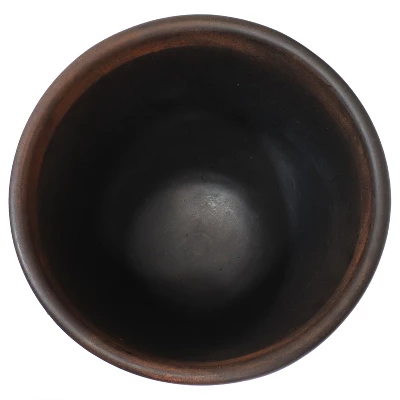 Sunnydaze Decor Sunnydaze Indoor/Outdoor Patio, Garden, Or Porch Weather-Resistant Double-Walled Charlotte Flower Pot Planter - 16" - Rust Finish 5 Sunnydaze Decor Sunnydaze Indoor/Outdoor Patio, Garden, Or Porch Weather-Resistant Double-Walled Charlotte Flower Pot Planter - 16" - Rust Finish - Image 5