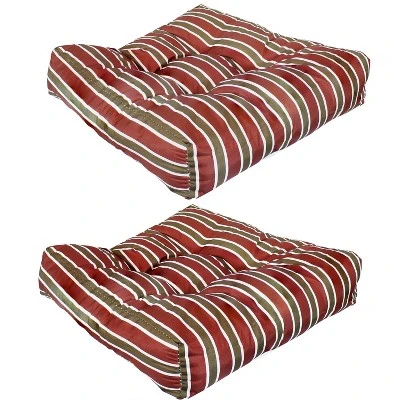 Sunnydaze Decor Sunnydaze Indoor/Outdoor Replacement Square Tufted Patio Chair Seat And Back Cushions - 20" - 2pk 12 Sunnydaze Decor Sunnydaze Indoor/Outdoor Replacement Square Tufted Patio Chair Seat And Back Cushions - 20" - 2pk - Image 12