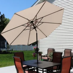 Sunnydaze Decor Sunnydaze Outdoor Aluminum Patio Table Umbrella With Polyester Canopy And Push Button Tilt And Crank - 9' 21 Sunnydaze Decor Sunnydaze Outdoor Aluminum Patio Table Umbrella With Polyester Canopy And Push Button Tilt And Crank - 9' -Sunnydaze Decor GUEST a6f4f9d7 09c3 460d 82ba ef6e6b2cdeed