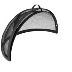 Sunnydaze Decor Sunnydaze Outdoor Heavy-Duty Steel Mesh Round Easy-Opening Camp Fire Pit Spark Screen Lid With Hinged Door - Black -Sunnydaze Decor GUEST a84d04e9 fa3a 46ac 9343 8c0cd3ca86e9