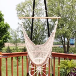 Sunnydaze Decor Sunnydaze Lightweight Cotton/Nylon Rope Outdoor Mayan Hammock Chair