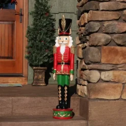 Sunnydaze Decor Sunnydaze Indoor/Outdoor Porch Or Living Room Polyresin Kristoff The Nutcracker Solider Christmas Holiday Decoration - 37" -Sunnydaze Decor GUEST aa7da09f 8455 41be a767 e593b6bd41b2
