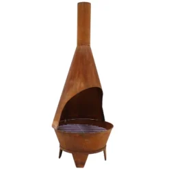 Sunnydaze Decor Sunnydaze Outdoor Backyard Patio Mexican Style Oxidized Steel Wood-Burning Fire Pit Chiminea - 6' - Rust 12 Sunnydaze Decor Sunnydaze Outdoor Backyard Patio Mexican Style Oxidized Steel Wood-Burning Fire Pit Chiminea - 6' - Rust -Sunnydaze Decor GUEST ac3ad119 89dc 484c 9fe1 a2549896ffba
