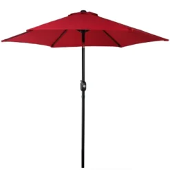Sunnydaze Decor Sunnydaze Outdoor Aluminum Patio Table Umbrella With Polyester Canopy And Tilt And Crank Shade Control - 7.5' -Sunnydaze Decor GUEST ae18d5b3 9db2 4be2 ad32 6376ef77f776