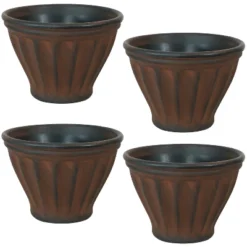 Sunnydaze Decor Sunnydaze Indoor/Outdoor Patio, Garden, Or Porch Weather-Resistant Double-Walled Charlotte Flower Pot Planter - 16" - Rust Finish 13 Sunnydaze Decor Sunnydaze Indoor/Outdoor Patio, Garden, Or Porch Weather-Resistant Double-Walled Charlotte Flower Pot Planter - 16" - Rust Finish -Sunnydaze Decor GUEST b207a277 e869 4f3f 9388 34e1475daf41