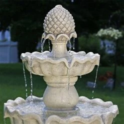 Sunnydaze Decor Sunnydaze 51"H Electric Polyresin And Fiberglass 3-Tier Pineapple Top Outdoor Water Fountain 13 Sunnydaze Decor Sunnydaze 51"H Electric Polyresin And Fiberglass 3-Tier Pineapple Top Outdoor Water Fountain -Sunnydaze Decor GUEST b2f4bf52 e762 4a5e bb11 c55660ca8123