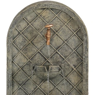 Sunnydaze Decor Sunnydaze 26"H Electric Polystone Messina Outdoor Wall-Mount Water Fountain 2 Sunnydaze Decor Sunnydaze 26"H Electric Polystone Messina Outdoor Wall-Mount Water Fountain - Image 2