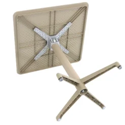 Sunnydaze Decor Sunnydaze 28" Square Plastic All-Weather Commercial-Grade Indoor/Outdoor Patio Dining Table With Foldable Design, Tan 11 Sunnydaze Decor Sunnydaze 28" Square Plastic All-Weather Commercial-Grade Indoor/Outdoor Patio Dining Table With Foldable Design, Tan -Sunnydaze Decor GUEST b727d376 8649 44cb b401 58fe6935a4a8