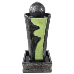 Sunnydaze Decor Sunnydaze 39"H Electric Polyresin Art Deco Modern Rippling Stream Outdoor Water Fountain -Sunnydaze Decor GUEST b9354ca7 52ad 4b68 82d0 44129b90f40d