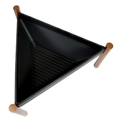 Sunnydaze Decor Sunnydaze Outdoor Camping Or Backyard Steel Triangle Fire Pit With Wood Grate, Log Poker, And Spark Screen - 31" - Copper Finish 7 Sunnydaze Decor Sunnydaze Outdoor Camping Or Backyard Steel Triangle Fire Pit With Wood Grate, Log Poker, And Spark Screen - 31" - Copper Finish - Image 7