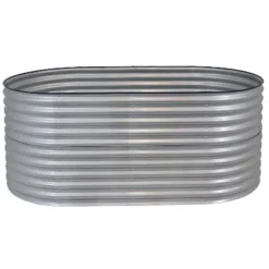 Sunnydaze Decor Sunnydaze Large Oval Steel Raised Garden Bed - Stand-Up Height - 79" W X 32" H -Sunnydaze Decor GUEST bb503583 acb3 447d 8efe 7e5e1b83d1f6