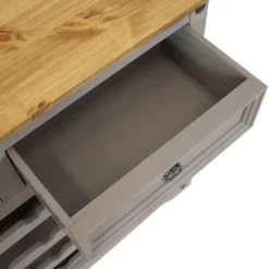 Sunnydaze Decor Sunnydaze 28-Bottle Freestanding Wine Rack - Solid Pine - Gray - 34.5" -Sunnydaze Decor GUEST bbdd1606 cfb2 4659 880a 39cfc88beca1