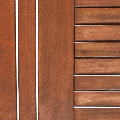 Sunnydaze Decor Sunnydaze Outdoor Meranti Wood Folding Octagon Patio Dining Table - 35" - Brown 6 Sunnydaze Decor Sunnydaze Outdoor Meranti Wood Folding Octagon Patio Dining Table - 35" - Brown - Image 6