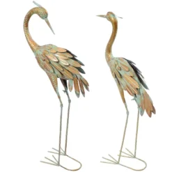 Sunnydaze Decor Sunnydaze Golden Crane Metal Outdoor Elegant Garden Statue - Gold/Blue – 2pc 10 Sunnydaze Decor Sunnydaze Golden Crane Metal Outdoor Elegant Garden Statue - Gold/Blue – 2pc -Sunnydaze Decor GUEST bcd6e735 b99a 48a9 8272 6ac519facd70