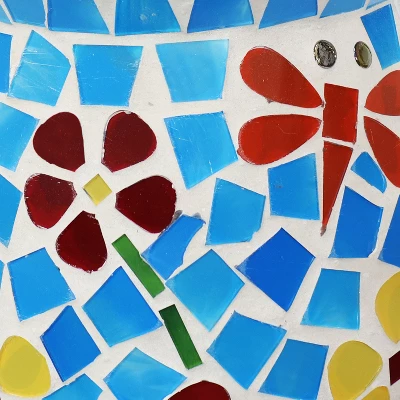 Sunnydaze Decor Sunnydaze Outdoor Spring Flowers Mosaic Glass Wind Chime Bell - 7" 3 Sunnydaze Decor Sunnydaze Outdoor Spring Flowers Mosaic Glass Wind Chime Bell - 7" - Image 3