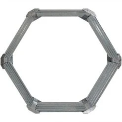 Sunnydaze Decor Sunnydaze Outdoor Lawn And Garden Galvanized Steel Hexagon Raised Vegetable Garden Or Flower Bed Planter Kit - 22" - Silver 11 Sunnydaze Decor Sunnydaze Outdoor Lawn And Garden Galvanized Steel Hexagon Raised Vegetable Garden Or Flower Bed Planter Kit - 22" - Silver -Sunnydaze Decor GUEST be4b576c 0aa6 48e8 9f2e cf757928d320