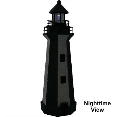Sunnydaze Decor Sunnydaze Outdoor Backyard Garden Nautical Lighthouse Solar LED Pathlight Statue Figurine - 36" 2 Sunnydaze Decor Sunnydaze Outdoor Backyard Garden Nautical Lighthouse Solar LED Pathlight Statue Figurine - 36" - Image 2