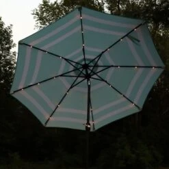 Sunnydaze Decor Sunnydaze Outdoor Aluminum Patio Umbrella With Solar LED Lights, Tilt, And Crank - 9' 23 Sunnydaze Decor Sunnydaze Outdoor Aluminum Patio Umbrella With Solar LED Lights, Tilt, And Crank - 9' -Sunnydaze Decor GUEST bff27081 bb7c 4b0e a83f 1eabc6274e1f
