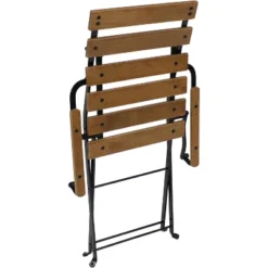 Sunnydaze Decor Sunnydaze Indoor/Outdoor Patio Or Dining Basic Chestnut Wooden Folding Bistro Arm Chair - Brown 10 Sunnydaze Decor Sunnydaze Indoor/Outdoor Patio Or Dining Basic Chestnut Wooden Folding Bistro Arm Chair - Brown -Sunnydaze Decor GUEST c2b77d25 d502 4672 9511 31c53ce72613