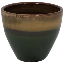 Sunnydaze Decor Sunnydaze Resort Outdoor/Indoor High-Fired Glazed UV And Frost-Resistant Ceramic Flower Pot Planter With Drainage Holes - 13" Diameter -Sunnydaze Decor GUEST c3b2385f f0d3 4a61 a604 b672ef4926eb
