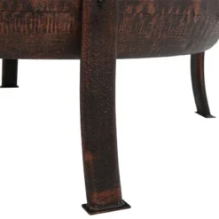 Sunnydaze Decor Sunnydaze Outdoor Camping Or Backyard Steel Pheasant Hunting Fire Pit With Spark Screen, Cover, Metal Wood Grate, And Log Poker - 30" -Sunnydaze Decor GUEST c41c51dd c7e5 41be bbab 95b631fc7aa7