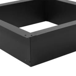 Sunnydaze Decor Sunnydaze Outdoor Heavy-Duty Steel Portable Above Ground Or In-Ground Square Fire Pit Liner Ring - Black -Sunnydaze Decor GUEST c6bc3cb9 9249 479e 9244 40f2f3741479