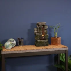 Sunnydaze Decor Sunnydaze Indoor Home Office Polyresin Towering Cave Waterfall Tabletop Water Fountain With LED Light - 14" 15 Sunnydaze Decor Sunnydaze Indoor Home Office Polyresin Towering Cave Waterfall Tabletop Water Fountain With LED Light - 14" -Sunnydaze Decor GUEST c6c1c5bc a78b 487e b89e 9a9ea1e27f0a