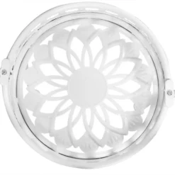 Sunnydaze Decor Sunnydaze Indoor/Outdoor Steel 4-Tiered Ferris Wheel Potted Flower Plant Stand Display - 28" - White -Sunnydaze Decor GUEST c76b2914 2496 4b95 8cf1 33cbbd767184