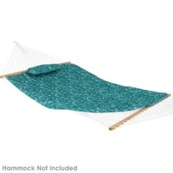 Sunnydaze Decor Sunnydaze Outdoor Weather-Resistant Polyester Quilted Hammock Cushion Pad And Hammock Pillow With Ties - Cool Blue Tropics 14 Sunnydaze Decor Sunnydaze Outdoor Weather-Resistant Polyester Quilted Hammock Cushion Pad And Hammock Pillow With Ties - Cool Blue Tropics -Sunnydaze Decor GUEST c775a09f 6587 4956 9117 19dbf2d3643d