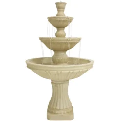 Sunnydaze Decor Sunnydaze 55"H Electric Polystone Classic Style 3-Tier Designer Outdoor Water Fountain 22 Sunnydaze Decor Sunnydaze 55"H Electric Polystone Classic Style 3-Tier Designer Outdoor Water Fountain -Sunnydaze Decor GUEST ca0a7e95 6bfd 492d b0f8 fdd8889f1b6b