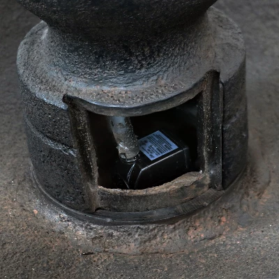 Sunnydaze Decor Sunnydaze 25"H Electric Polyresin 2-Tier Streaming Falls Outdoor Water Fountain 5 Sunnydaze Decor Sunnydaze 25"H Electric Polyresin 2-Tier Streaming Falls Outdoor Water Fountain - Image 5