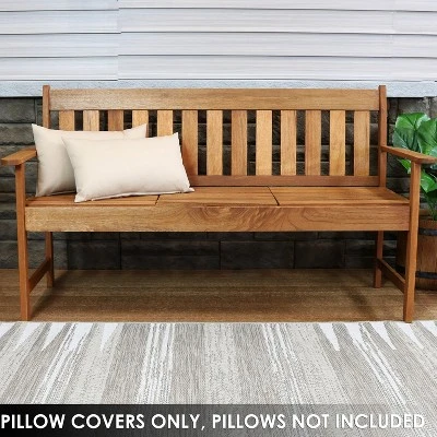 Sunnydaze Decor Sunnydaze Indoor/Outdoor Weather-Resistant Polyester Square Decorative Pillow Cover Only With Zipper Closures 6 Sunnydaze Decor Sunnydaze Indoor/Outdoor Weather-Resistant Polyester Square Decorative Pillow Cover Only With Zipper Closures - Image 6