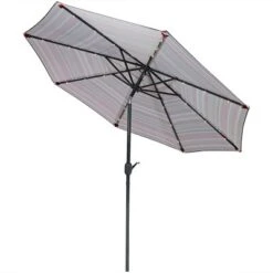 Sunnydaze Decor Sunnydaze Outdoor Aluminum Patio Umbrella With Solar LED Lights, Tilt, And Crank - 9' 30 Sunnydaze Decor Sunnydaze Outdoor Aluminum Patio Umbrella With Solar LED Lights, Tilt, And Crank - 9' -Sunnydaze Decor GUEST cc84df91 e844 49f2 b507 4646c7acb051
