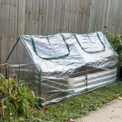 Sunnydaze Decor Sunnydaze Outdoor Portable Plant Shelter Mini Greenhouse With Double Zipper Doors And Cover - Clear -Sunnydaze Decor GUEST cc99e488 5b93 4c41 8a92 6952cff7248b